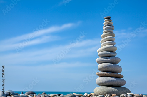Pyramid of stones for meditation