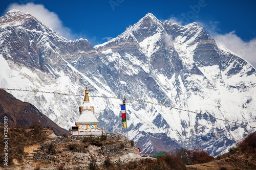 Beautiful landscape of Himalayas mountains