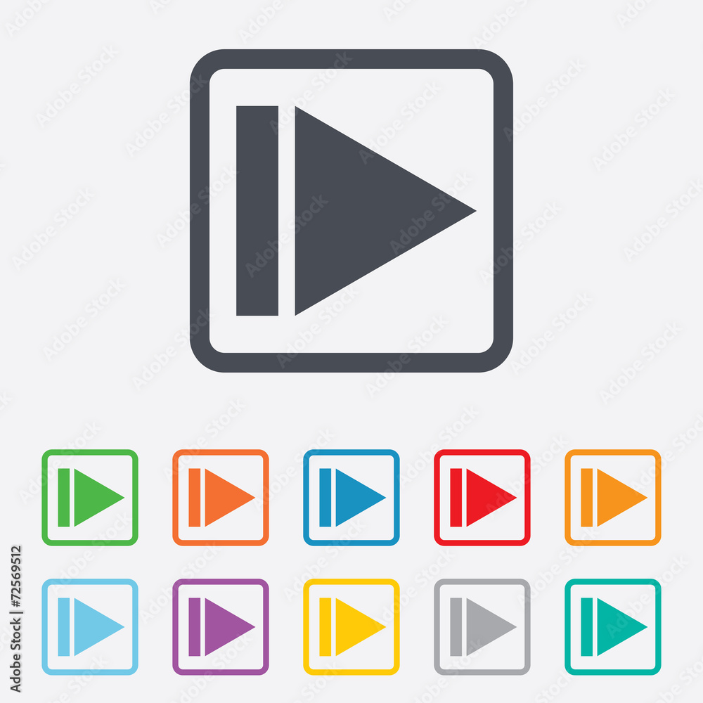 Arrow sign icon. Next button. Navigation symbol Arrow sign icon. Next button. Navigation symbol