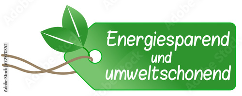 Energiesparend und umweltschonend