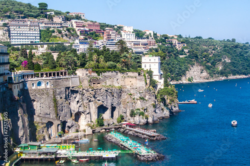 Beach and touristic areas in Sorrento photo