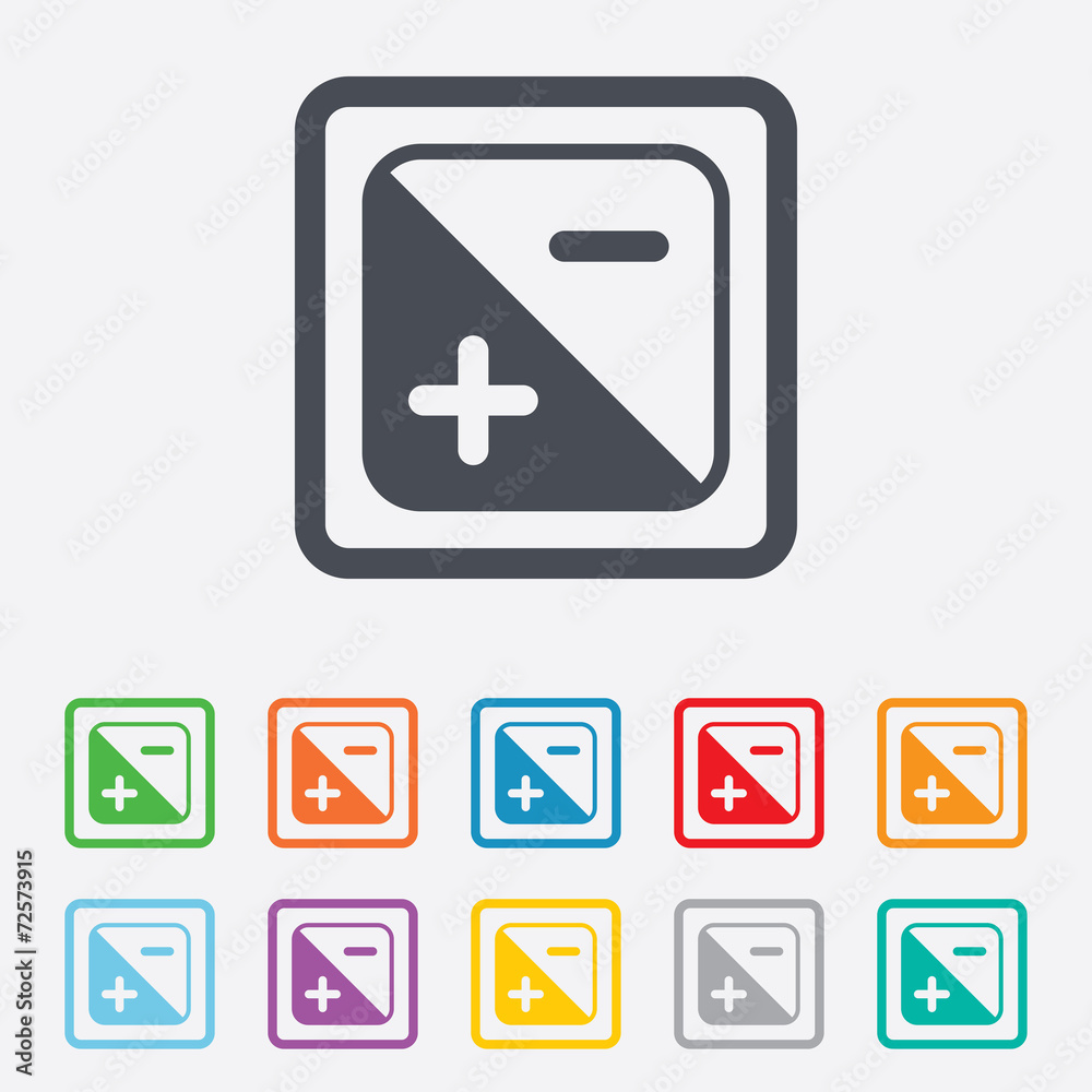 Exposure photo camera sign. Quantity of light. Exposure photo camera sign. Quantity of light.