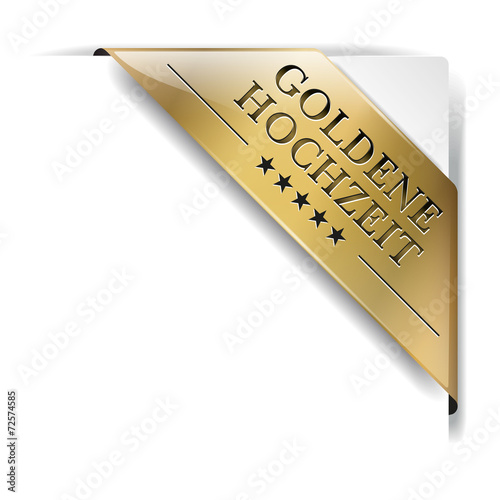 Banderole Goldene Hochzeit