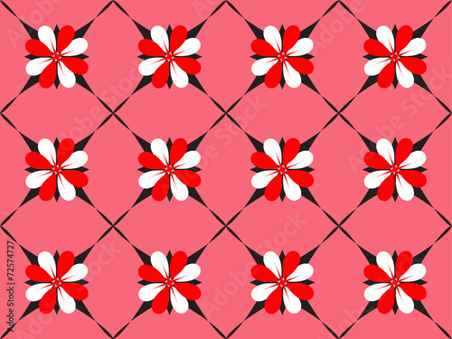 pattern with floral elements