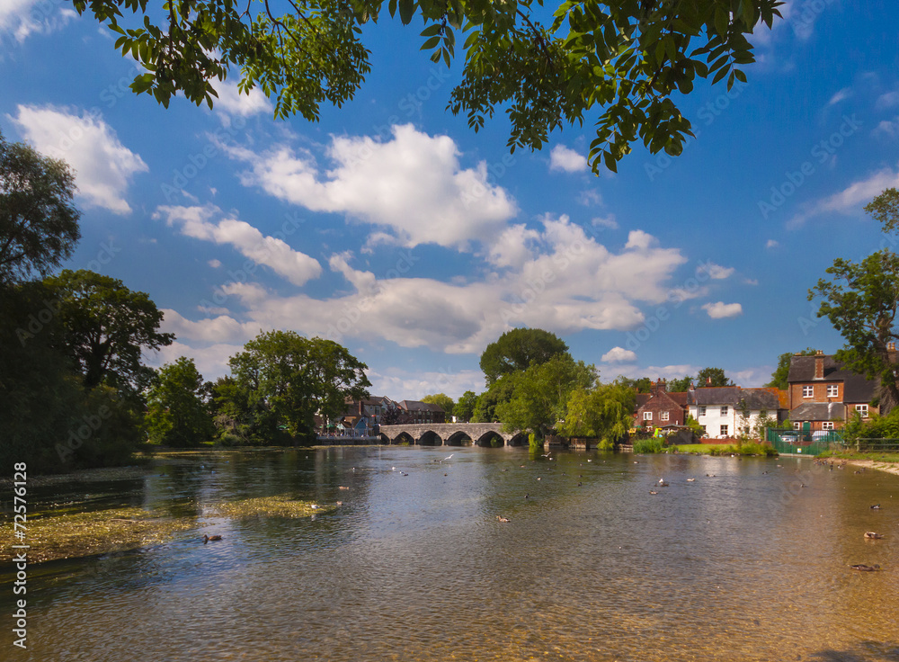 Fototapeta premium Fordingbridge and the River Avon in Hampshire