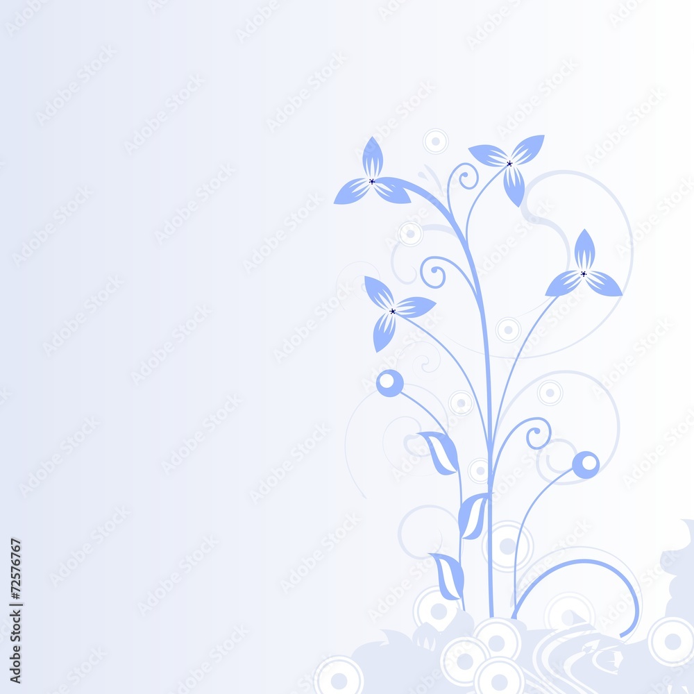 Abstract flowers background