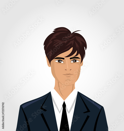 Front face portrait avatar office manager