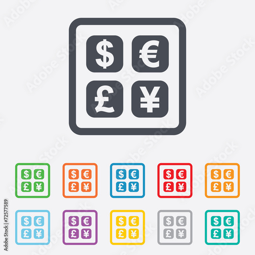 Currency exchange sign icon. Currency converter © blankstock