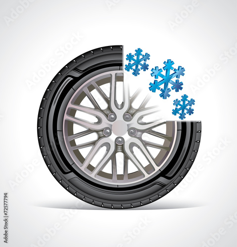 The icon of winter auto tire