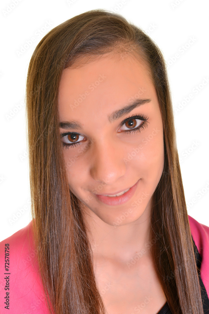 Beauty hairstyle isolated on white background Beauty hairstyle isolated on white background