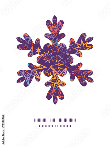 Vector textured christmas stars Christmas snowflake silhouette