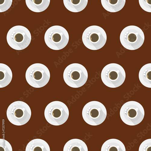 Flat background for coffee cup.