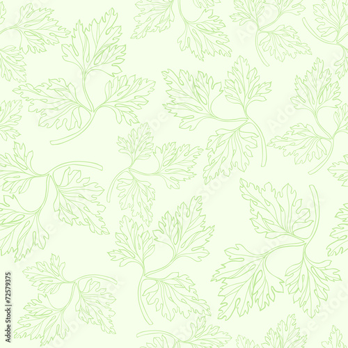 Seamless pattern with parsley