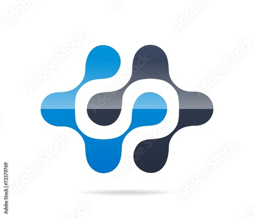 Vectors : abstract icon, circle, logo