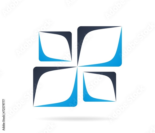 Vectors : abstract icon, cube logo