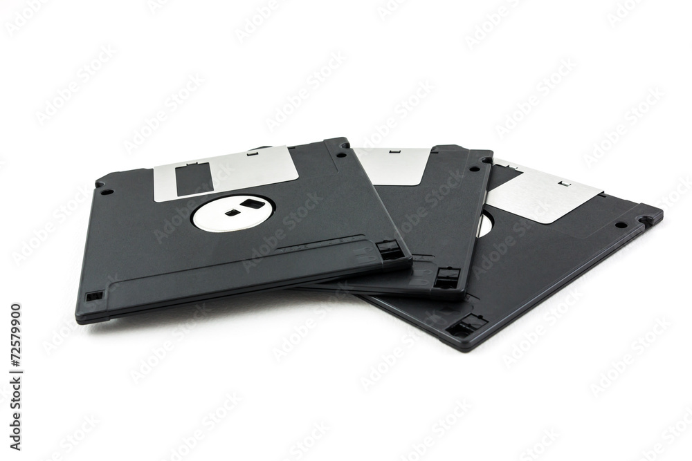 black diskette isolated on white background black diskette isolated on white background