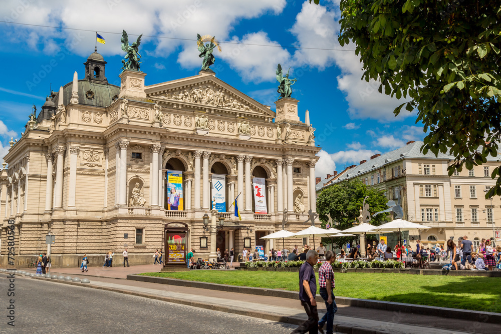Academic Opera and Ballet Theatre in Lviv, Ukraine.