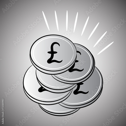 Silver coins Sterling Pounds