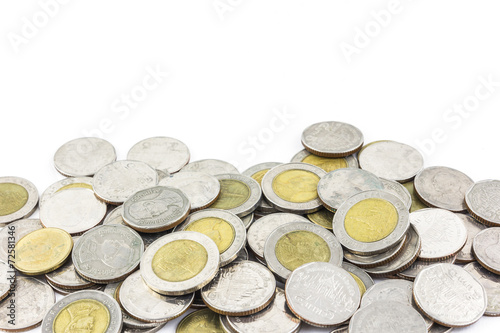 money coin isolated on white background