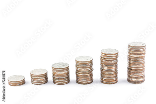 money coin isolated on white background