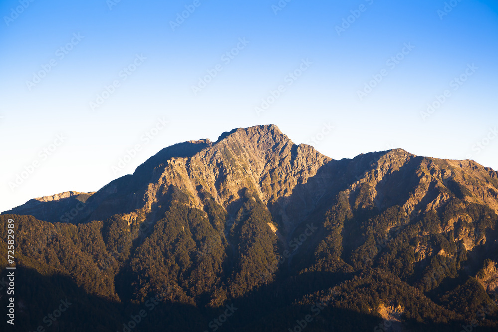 Famous mountain of Qilai  Peak, Taiwan