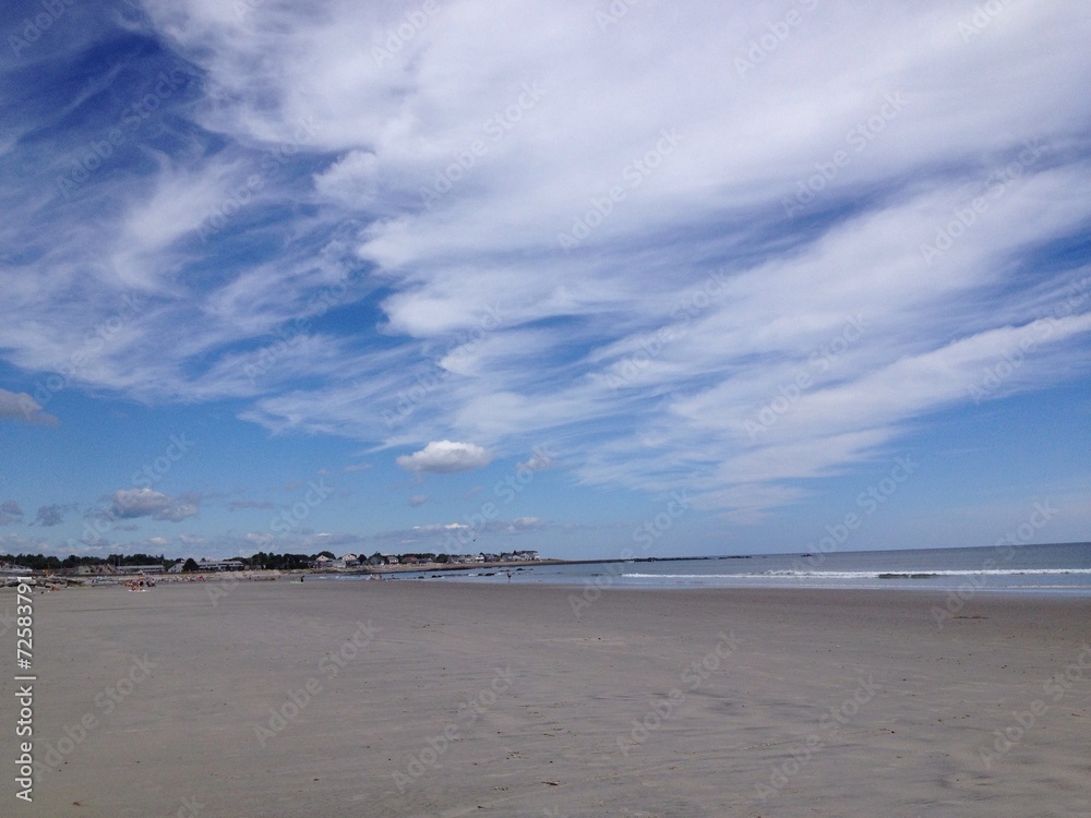 vast skyscape along the beach vast skyscape along the beach
