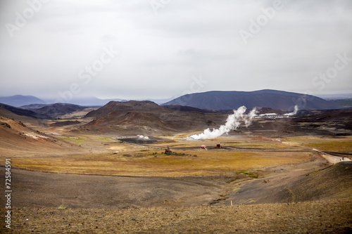 Geothermal landscape in Iceland6