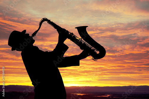 Fotografie Saxophonist