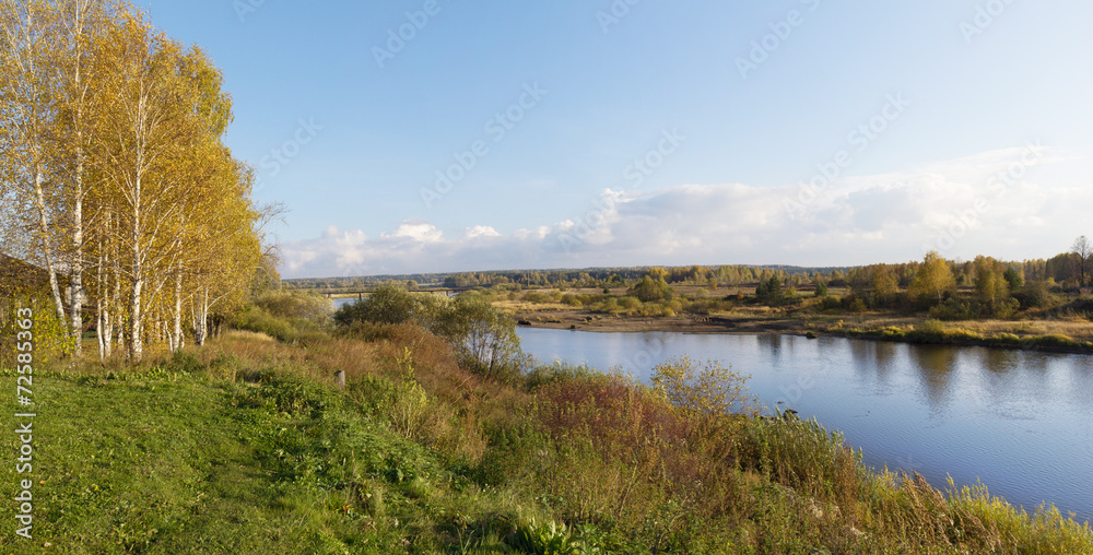 Countryside autumn landscape