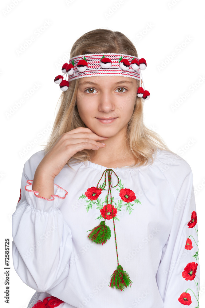 Pretty preteen Ukrainian girl Stock Photo Adobe Stock