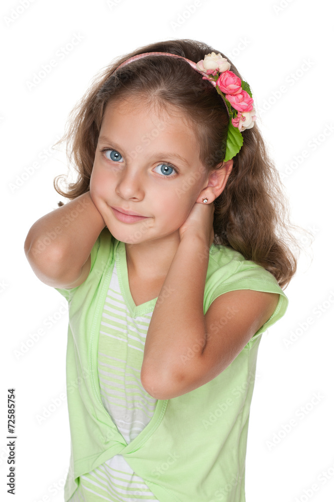 Smiling pretty little girl Smiling pretty little girl