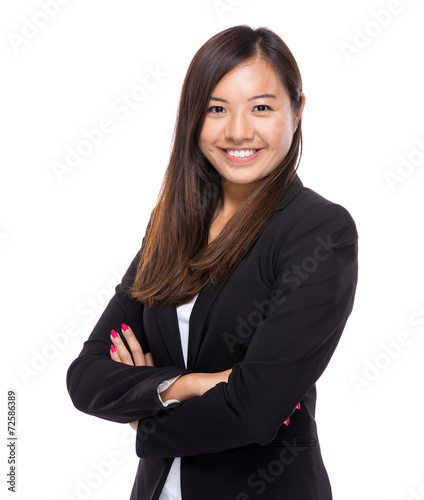Obraz na plátně Singaporean businesswoman portrait