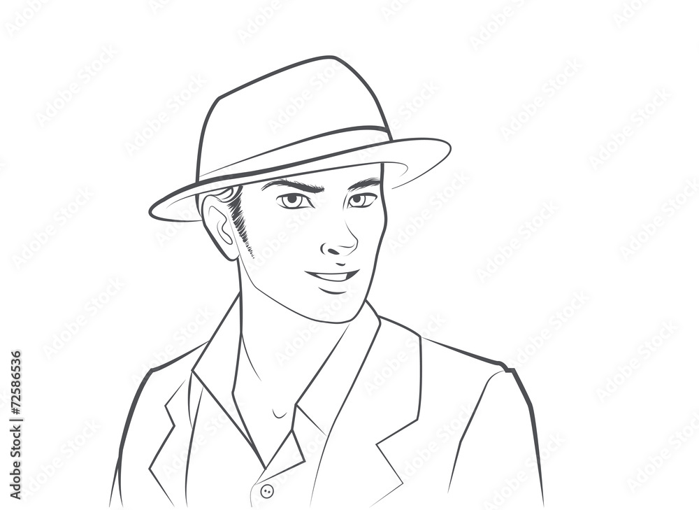 Handsome Man Wearing Hat