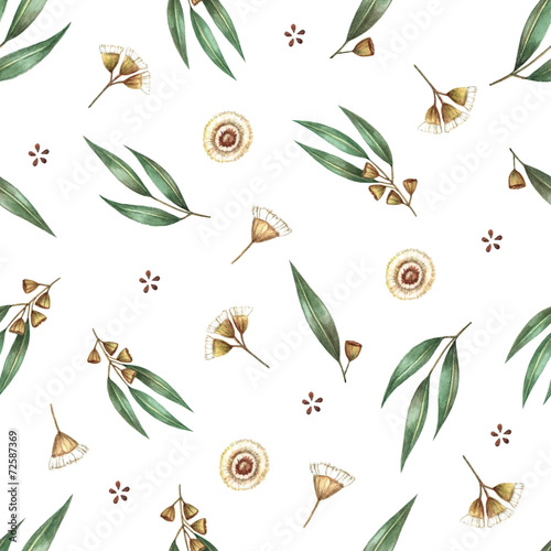 Watercolor seamless pattern.
