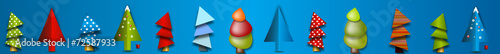 christmas banner blue