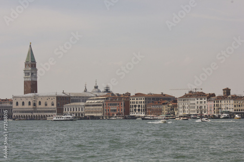 Venice overview, panoramic from the boat