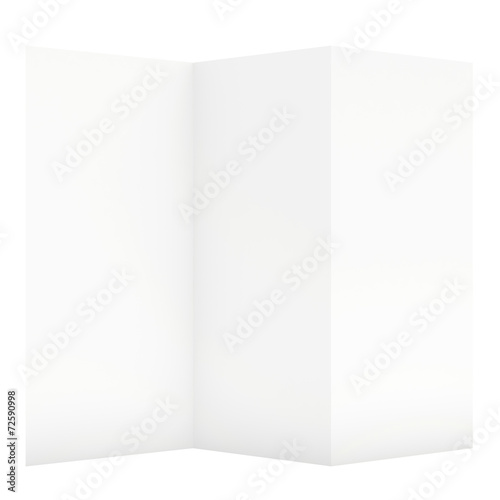 blank sheet of paper isolated on white background. © mirexon