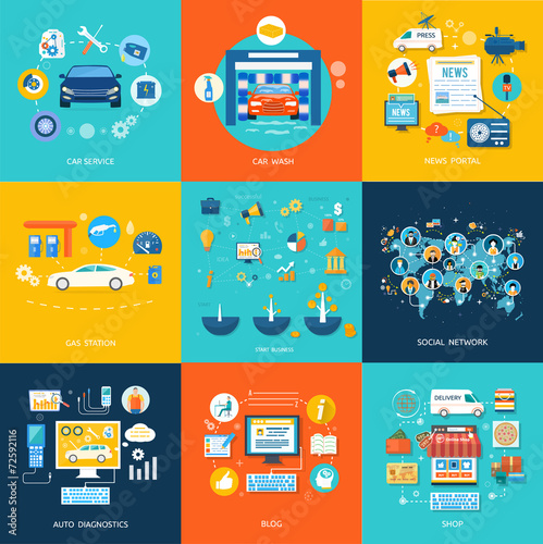 Car service car wash social media online shop