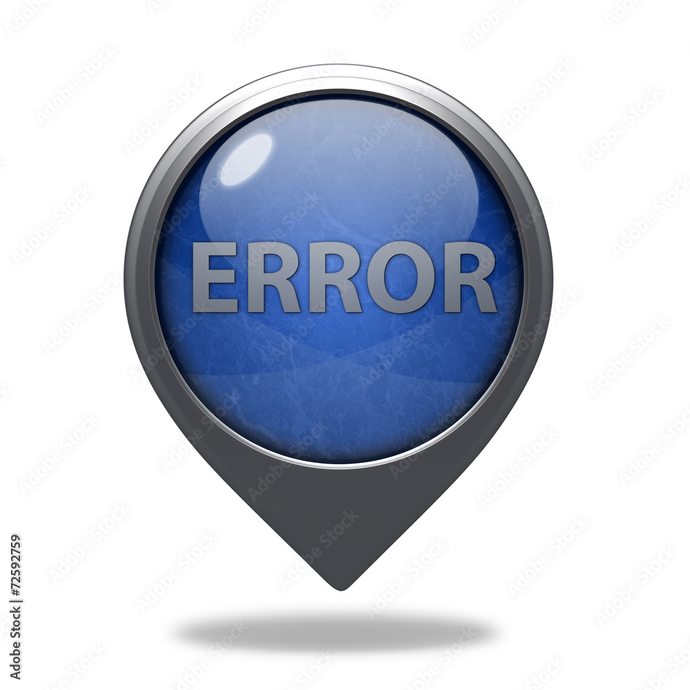 error pointer icon on white background error pointer icon on white background