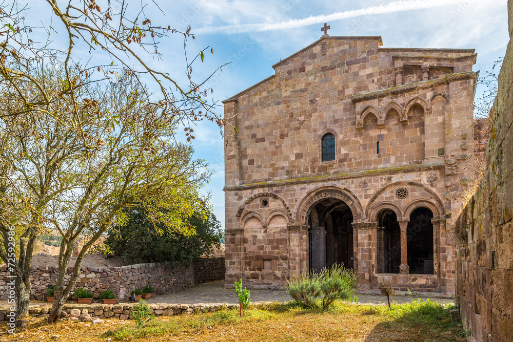 Church Sant Antioco di Bisarcio near Ozieri