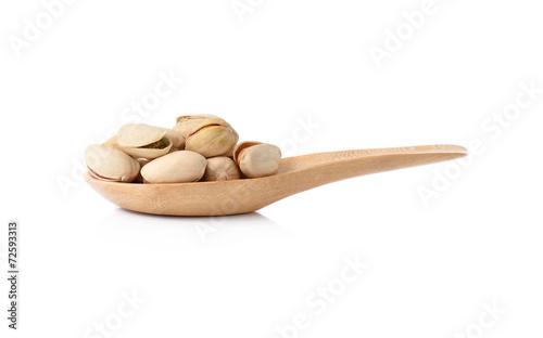 Beans on white background