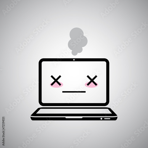 sick computer icon