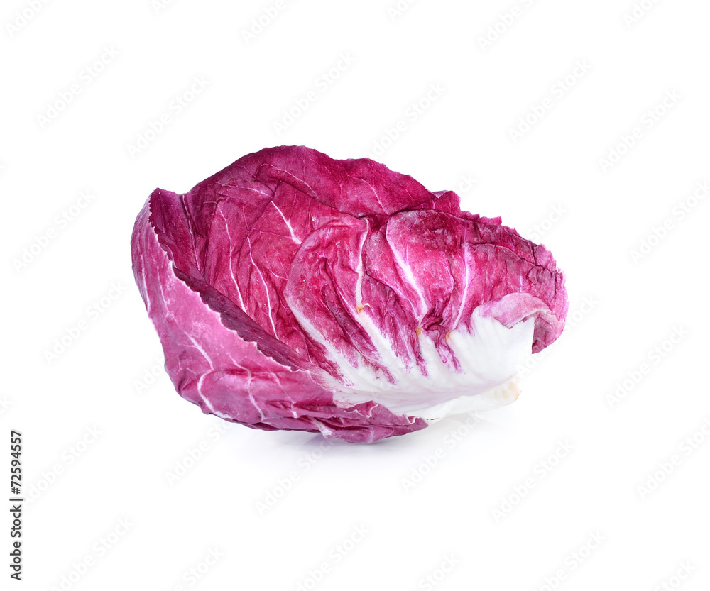 Radicchio, red salad isolated on white Radicchio, red salad isolated on white