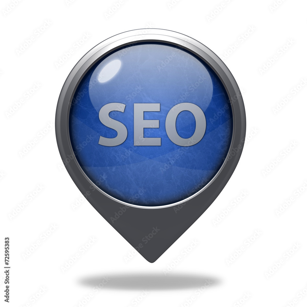 Seo pointer icon on white background Seo pointer icon on white background