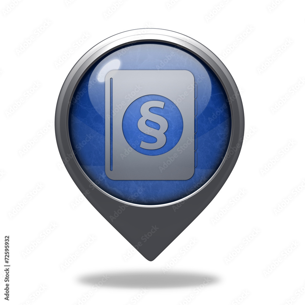 Law pointer icon on white background Law pointer icon on white background