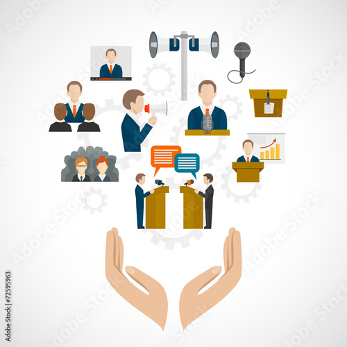 Public speaking concept