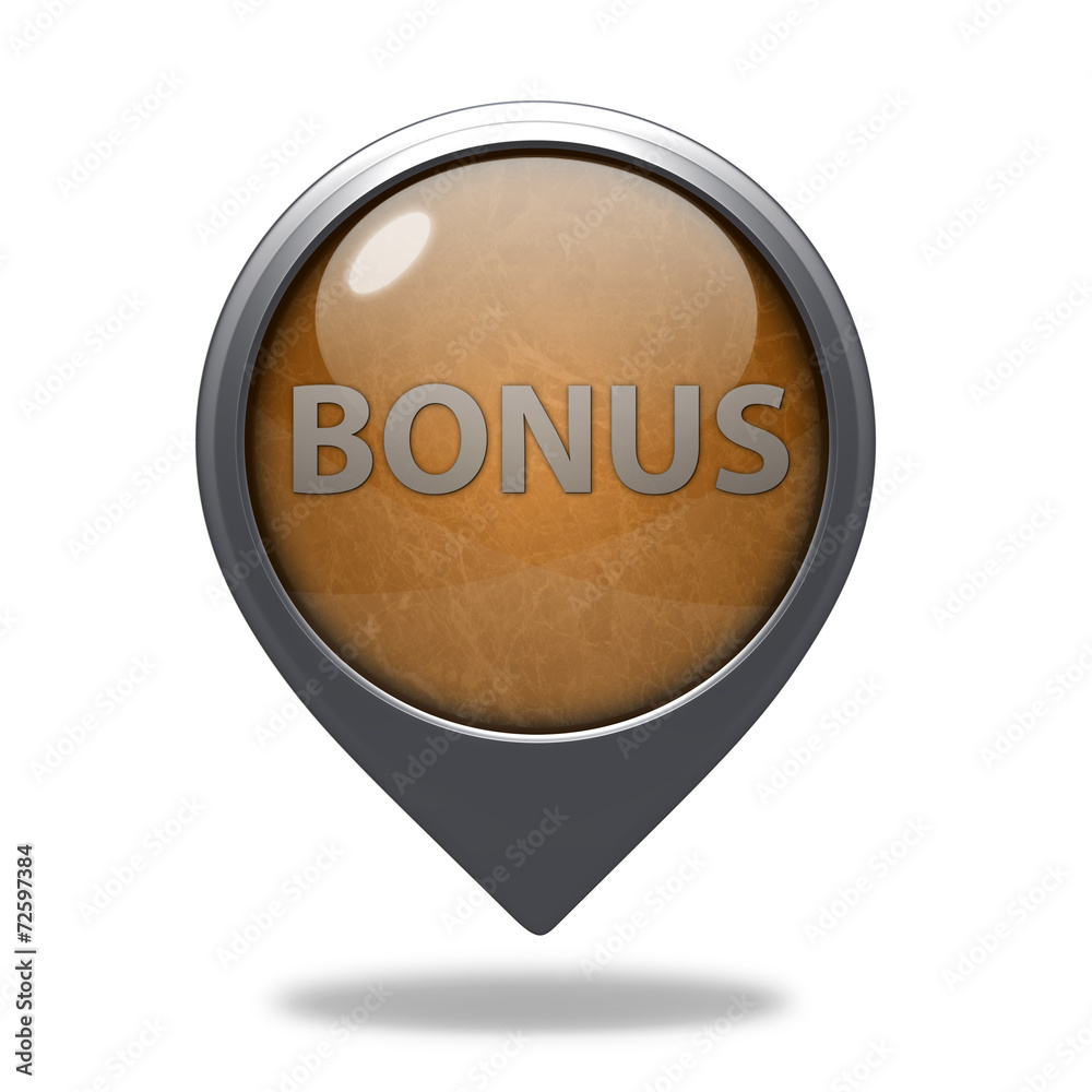 bonus pointer icon on white background bonus pointer icon on white background