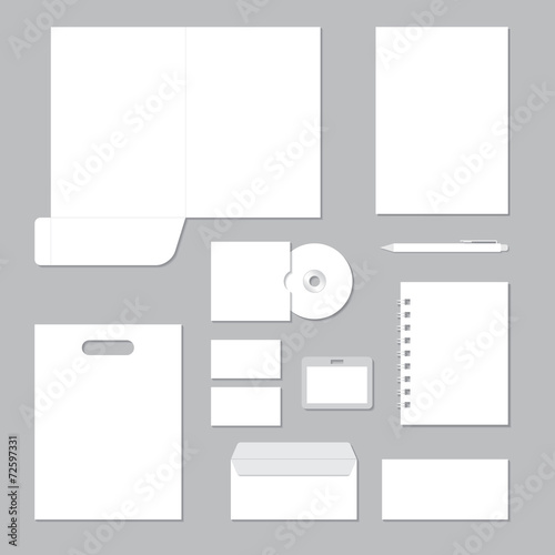 Vector corporate identity templates