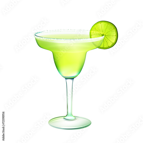Margarita cocktail realistic photo