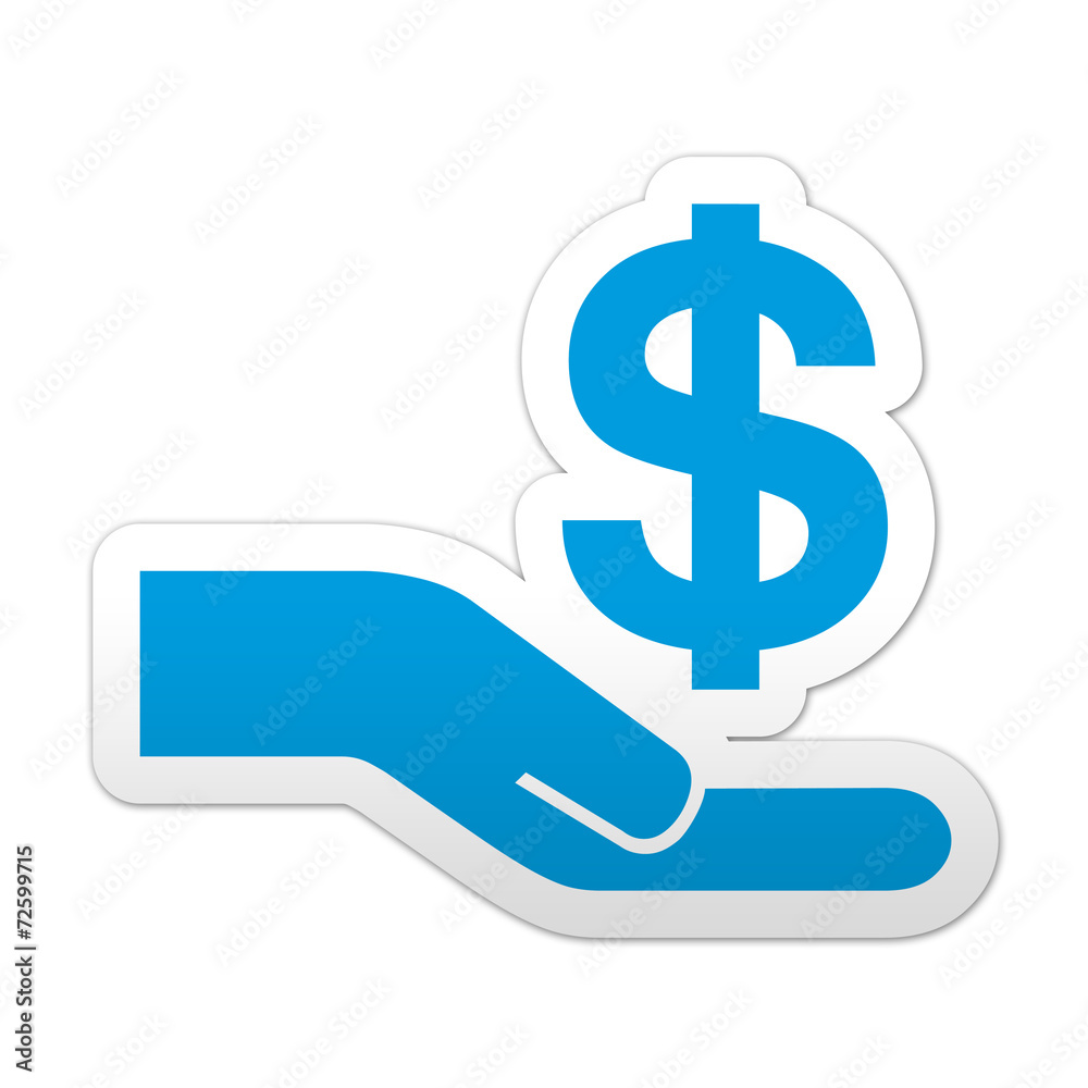 Pegatina simbolo crowdfunding Pegatina simbolo crowdfunding
